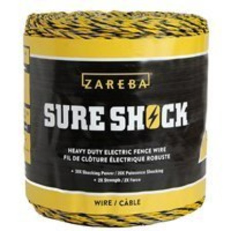 ZAREBA Zareba Sure Shock HDW1320YA-Z Heavy-Duty Polywire, Aluminum Conductor HDW1320YA-Z